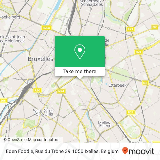 Eden Foodie, Rue du Trône 39 1050 Ixelles map