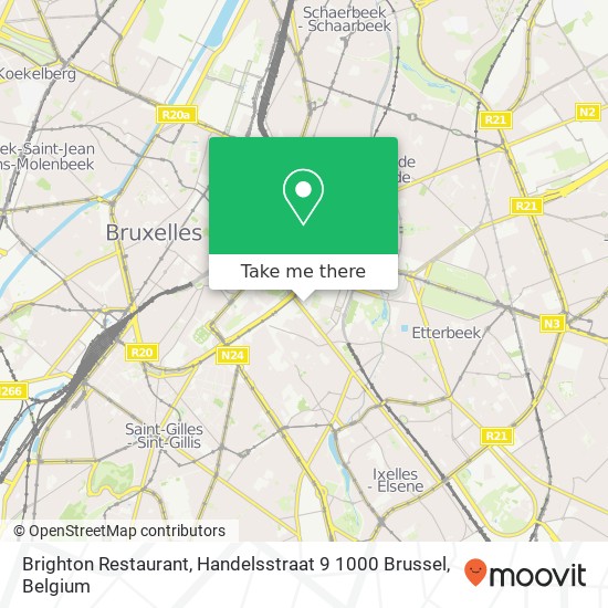 Brighton Restaurant, Handelsstraat 9 1000 Brussel map