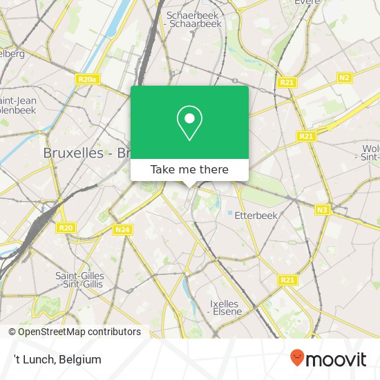 't Lunch, Rue d'Arlon 35 1000 Bruxelles map