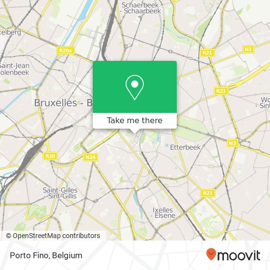 Porto Fino, Rue du Luxembourg 60 1000 Brussel map