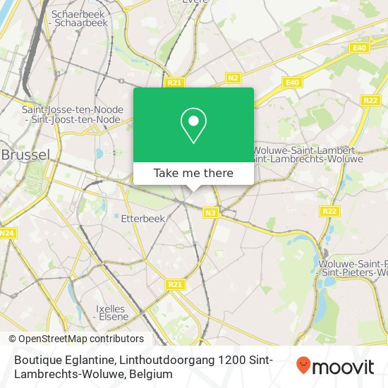 Boutique Eglantine, Linthoutdoorgang 1200 Sint-Lambrechts-Woluwe map