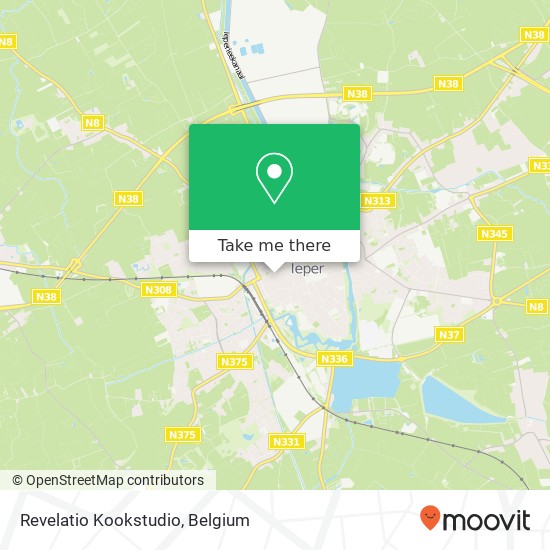 Revelatio Kookstudio, Elverdingestraat 55 8900 Ieper plan