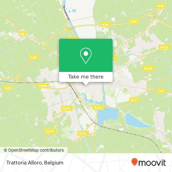 Trattoria Alloro, Patersstraat 2 8900 Ieper map