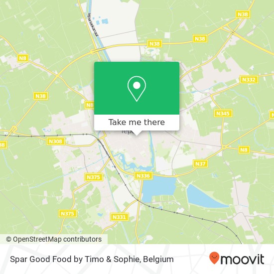 Spar Good Food by Timo & Sophie, Grote Markt 27 8900 Ieper plan