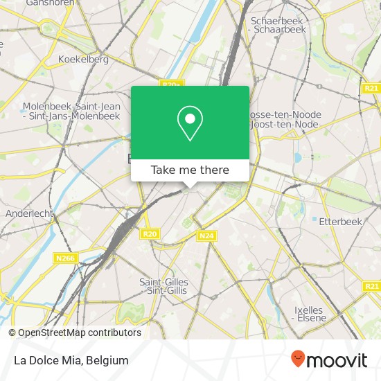 La Dolce Mia, Rue Haute 16 1000 Bruxelles map