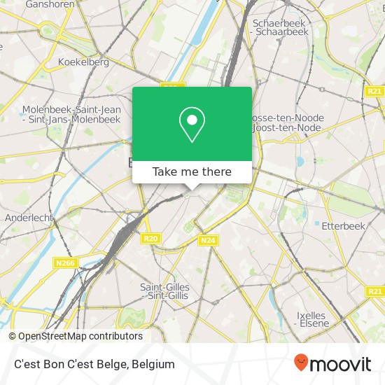 C'est Bon C'est Belge, Rue de Rollebeek 3 1000 Brussel map