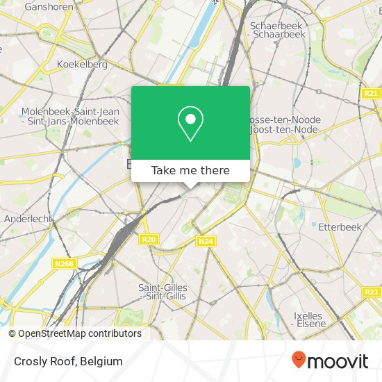 Crosly Roof, Boulevard de l'Empereur 36 1000 Brussel map