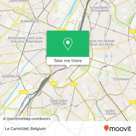 Le Carnotzet, Hoogstraat 16 1000 Brussel map