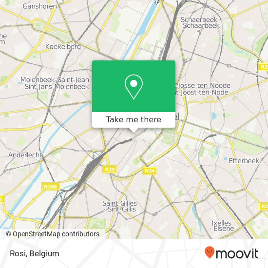 Rosi, Rue des Alexiens 61 1000 Brussel map