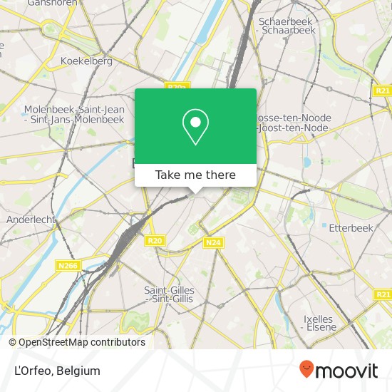 L'Orfeo, Rue Haute 18 1000 Brussel map