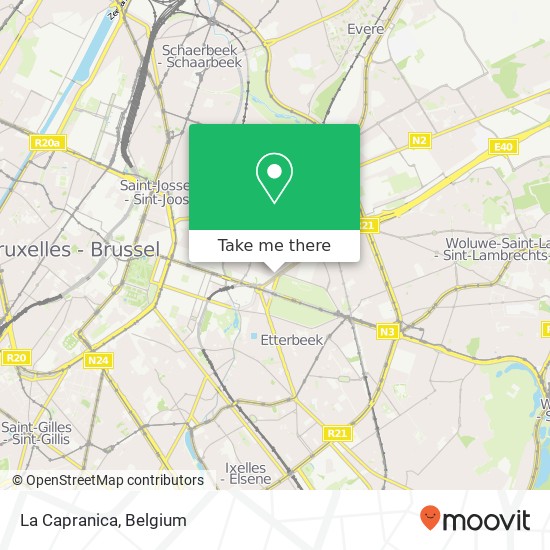La Capranica, Avenue Michel-Ange 85 1000 Brussel map