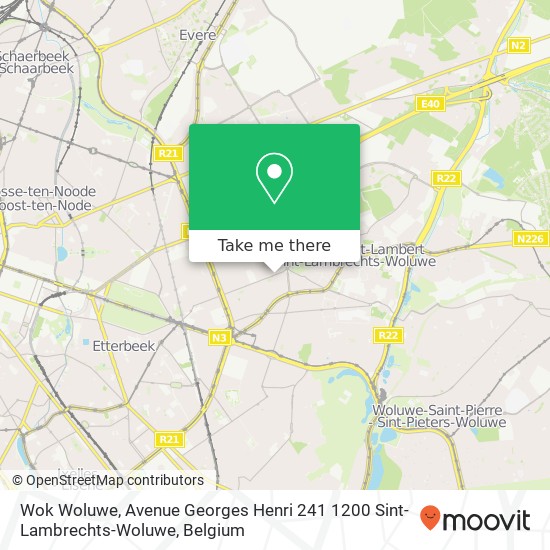 Wok Woluwe, Avenue Georges Henri 241 1200 Sint-Lambrechts-Woluwe map