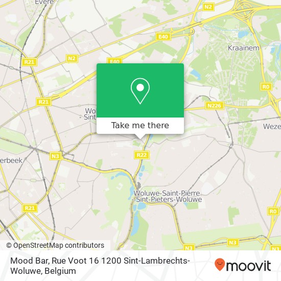 Mood Bar, Rue Voot 16 1200 Sint-Lambrechts-Woluwe map