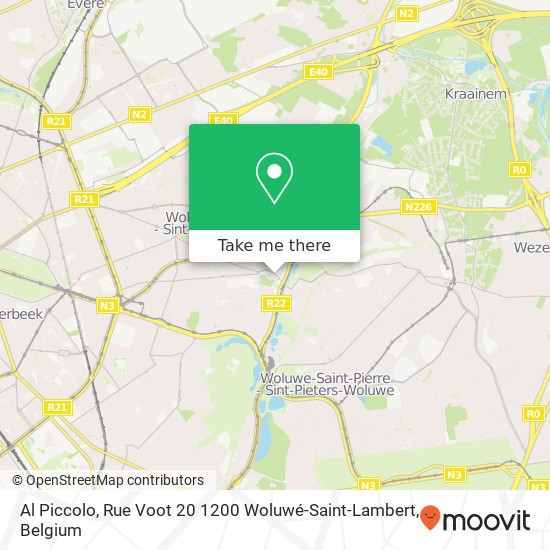 Al Piccolo, Rue Voot 20 1200 Woluwé-Saint-Lambert map