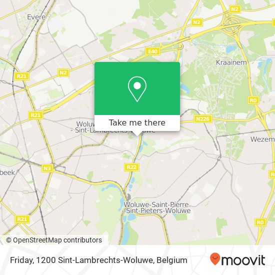 Friday, 1200 Sint-Lambrechts-Woluwe map