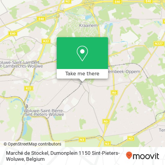 Marché de Stockel, Dumonplein 1150 Sint-Pieters-Woluwe map