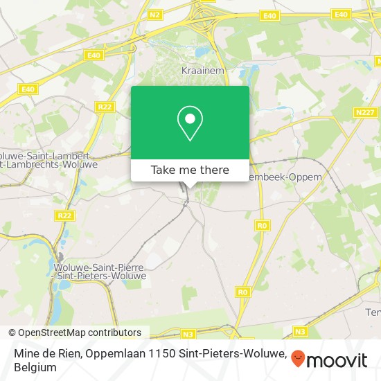Mine de Rien, Oppemlaan 1150 Sint-Pieters-Woluwe plan