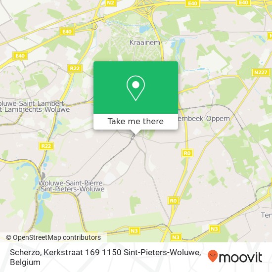 Scherzo, Kerkstraat 169 1150 Sint-Pieters-Woluwe plan