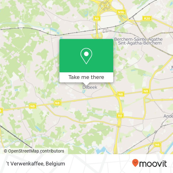 't Verwenkaffee, Gemeenteplein 9 1700 Dilbeek map