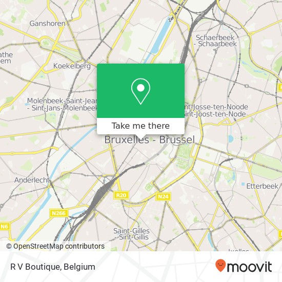 R V Boutique, Verversstraat 1000 Brussel map