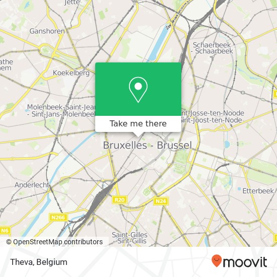 Theva, Rue Jules van Praet 14 1000 Bruxelles plan
