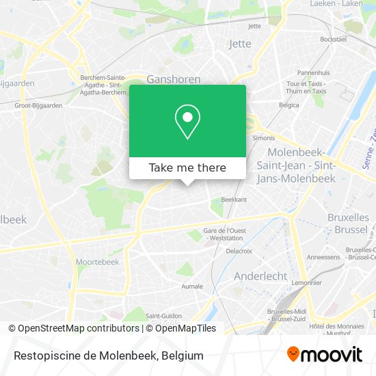 Restopiscine de Molenbeek plan