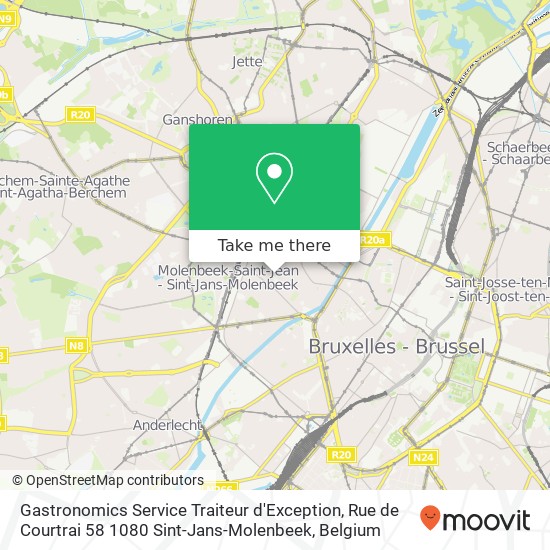 Gastronomics Service Traiteur d'Exception, Rue de Courtrai 58 1080 Sint-Jans-Molenbeek map