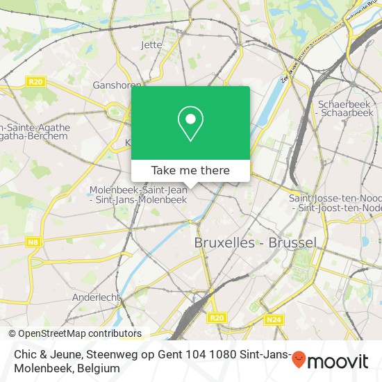 Chic & Jeune, Steenweg op Gent 104 1080 Sint-Jans-Molenbeek plan