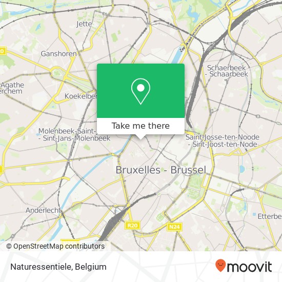 Naturessentiele, Vlaamsesteenweg 118 1000 Brussel map