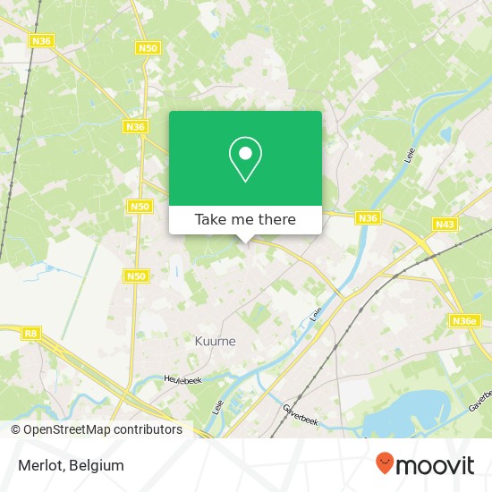 Merlot, Hulstsestraat 217 8520 Kuurne map