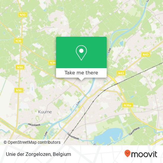 Unie der Zorgelozen map