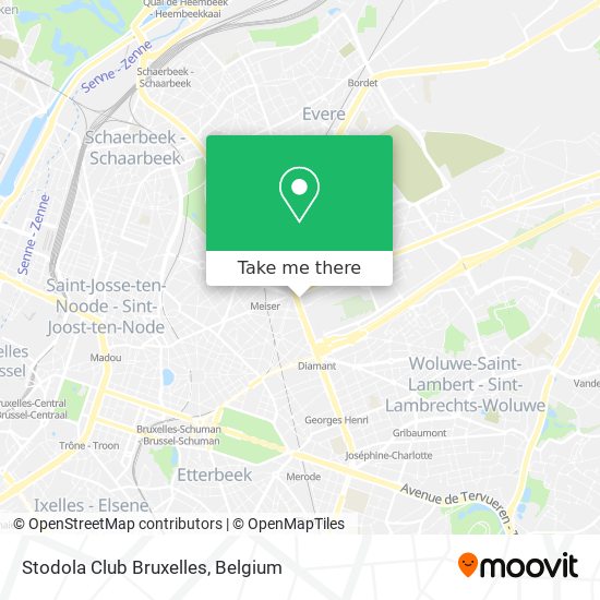 Stodola Club Bruxelles map