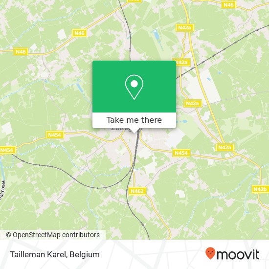 Tailleman Karel, Kazernstraat 12 9620 Zottegem map