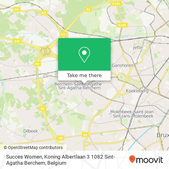 Succes Women, Koning Albertlaan 3 1082 Sint-Agatha-Berchem map