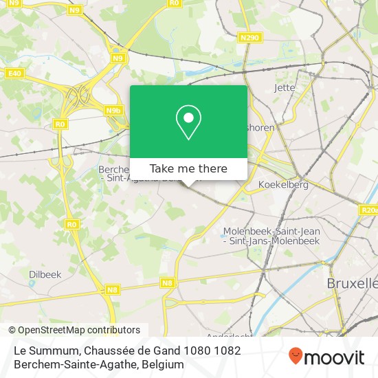 Le Summum, Chaussée de Gand 1080 1082 Berchem-Sainte-Agathe map