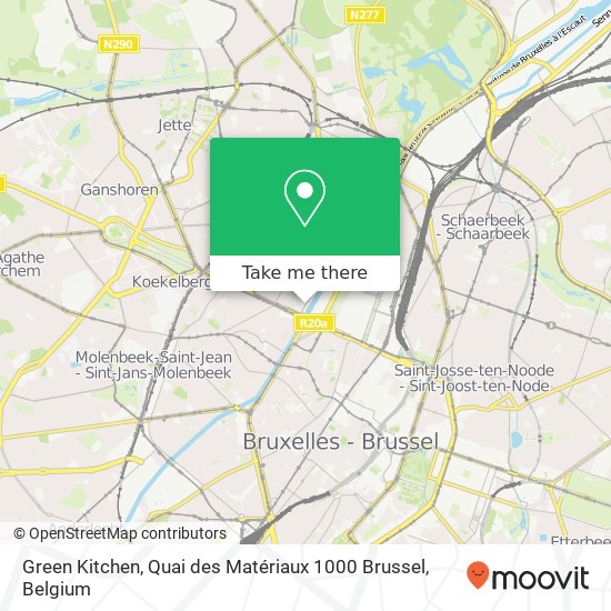 Green Kitchen, Quai des Matériaux 1000 Brussel map