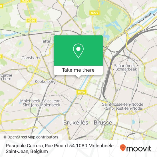 Pasquale Carrera, Rue Picard 54 1080 Molenbeek-Saint-Jean map