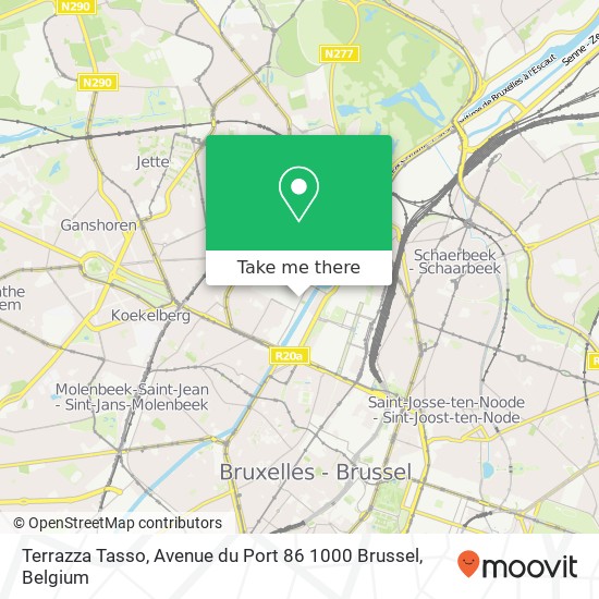 Terrazza Tasso, Avenue du Port 86 1000 Brussel map