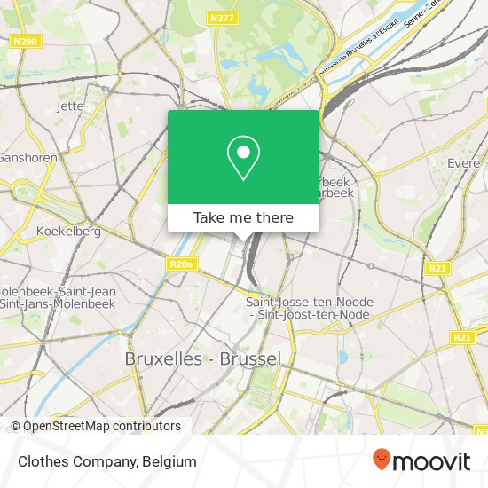 Clothes Company, Vooruitgangstraat 80 1030 Schaarbeek map