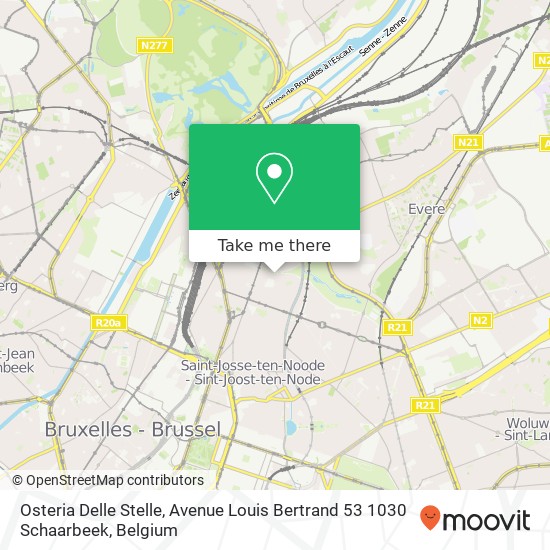 Osteria Delle Stelle, Avenue Louis Bertrand 53 1030 Schaarbeek map