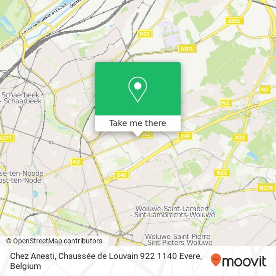 Chez Anesti, Chaussée de Louvain 922 1140 Evere map