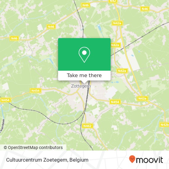 Cultuurcentrum Zoetegem map