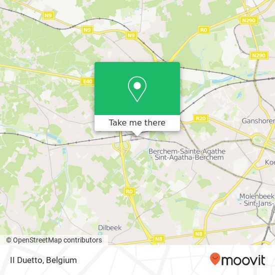 II Duetto, Brusselstraat 55 1702 Dilbeek map