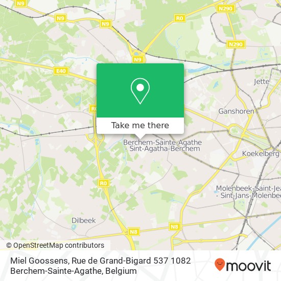 Miel Goossens, Rue de Grand-Bigard 537 1082 Berchem-Sainte-Agathe map