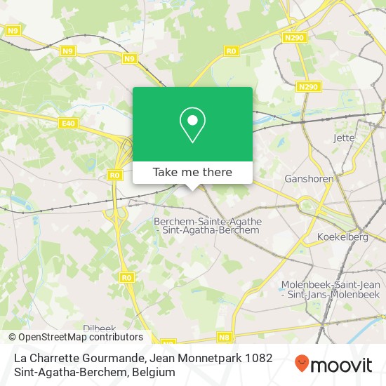 La Charrette Gourmande, Jean Monnetpark 1082 Sint-Agatha-Berchem map