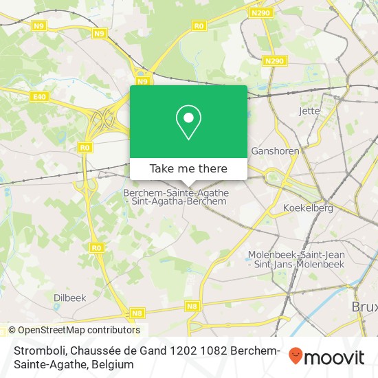 Stromboli, Chaussée de Gand 1202 1082 Berchem-Sainte-Agathe map