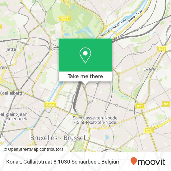 Konak, Gallaitstraat 8 1030 Schaarbeek map