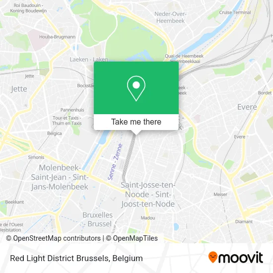 Red Light District Brussels map