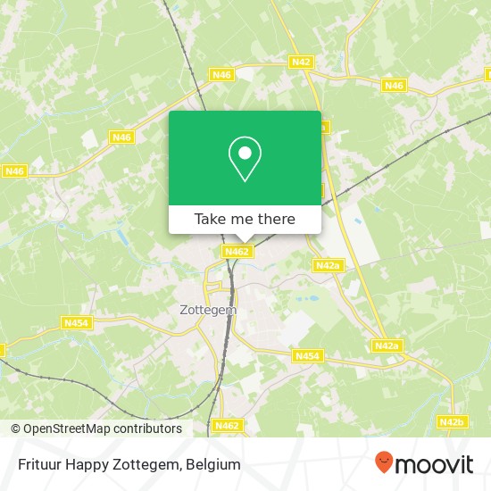 Frituur Happy Zottegem, Buke 9620 Zottegem map