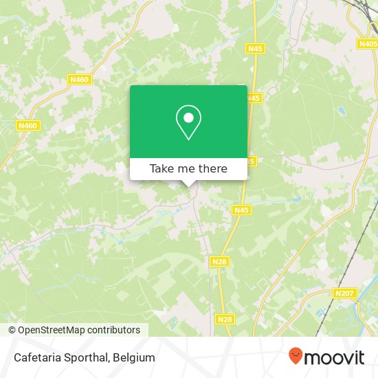 Cafetaria Sporthal map